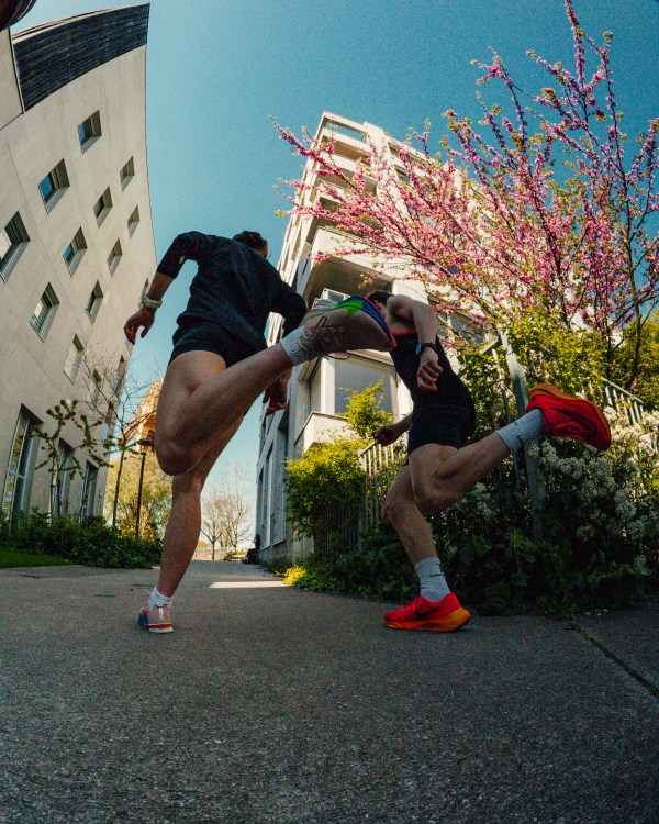 Coureur à l’entraînement en préparation d’un 5 km