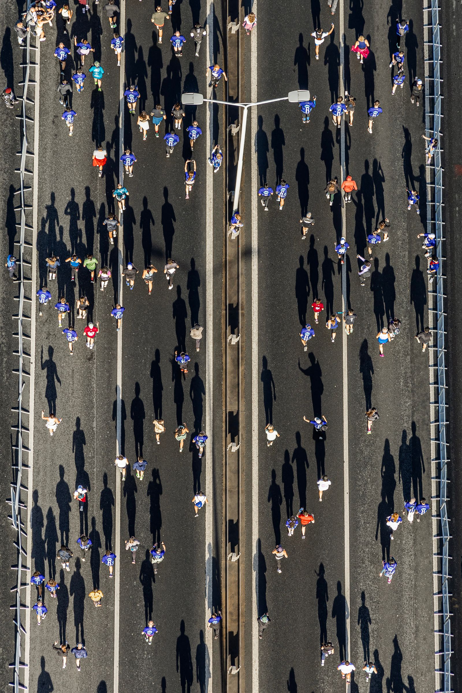 marathon vue aérienne coureurs plan entrainement marathon